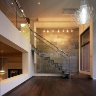 Z-house-Hohyun-Park-Hyunjoo-Kim-peruarki-staircase-from-living-area-to-upper-level